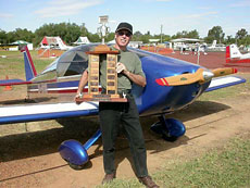Jarvis with his first Narromine trophy, 2004