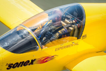 Bob Carlton of Vertigo Airshows enjoys the SubSonex Personal Jet!