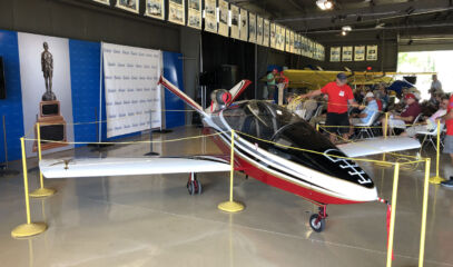 Paul Dye's award-winning SubSonex on-display in the Homebuilders Hangar.
