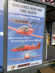 The 2-place SubSonex JSX-2T was on the minds of many AirVenture attendees. Reserve Yours Today!